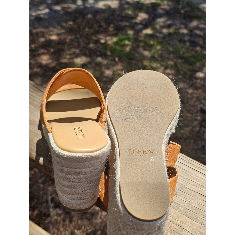 J.Crew Womens Espadrille Wedge Sandals Crisscross BQ431 Size 9 - Picture 5 of 6